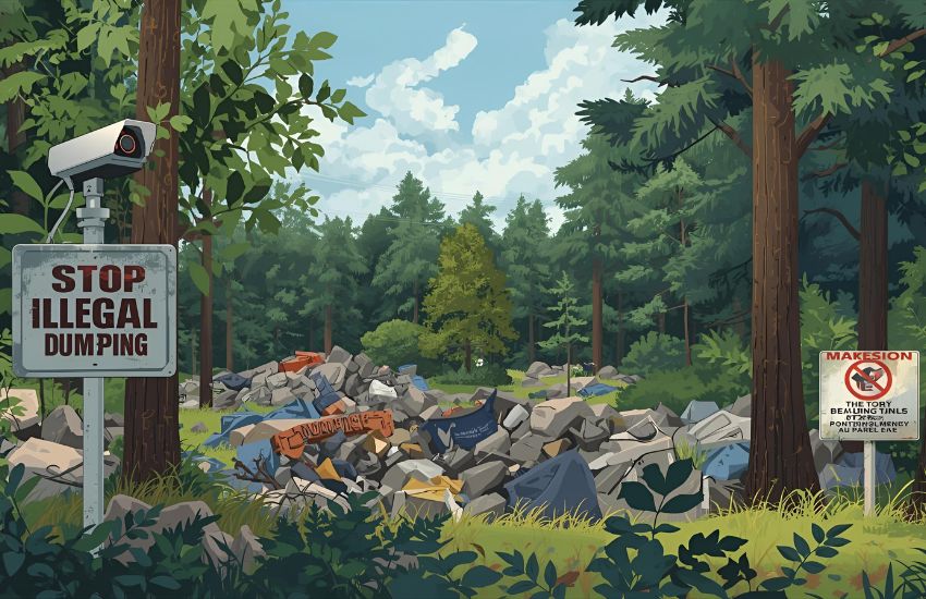 Stop Illegal Dumping with Security Camera System